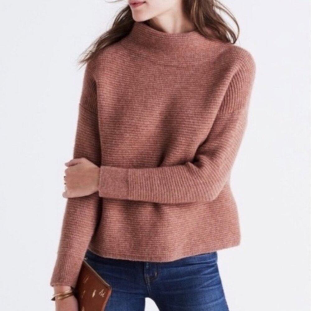 Madewell Southfield Mockneck Sweater Xs Guc